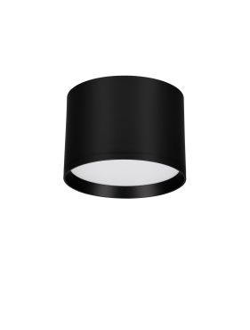 Nova Luce Ziaza - plafondlamp - Ø 12 x 8,6 cm - 17W LED incl. - zandzwart