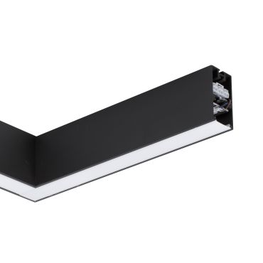 Nova Luce Dido - lineair verlichtingsprofiel - 34,5 x 3,8 x 7 cm - 20W LED incl. - zwart - warmwitte lichtkleur