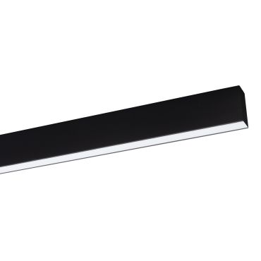 Nova Luce Gent - lineair verlichtingsprofiel - 120 x 3,8 x 7 cm - 40W LED incl. - zwart - warmwitte lichtkleur