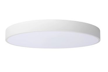 Lucide Unar - plafondverlichting - Ø 50 x 5 cm - 36W dimbare LED incl. -  3 stappen dimmer - wit