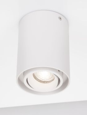 Nova Luce Ulty - opbouwspot - Ø 9,6 x 12,5 cm - wit