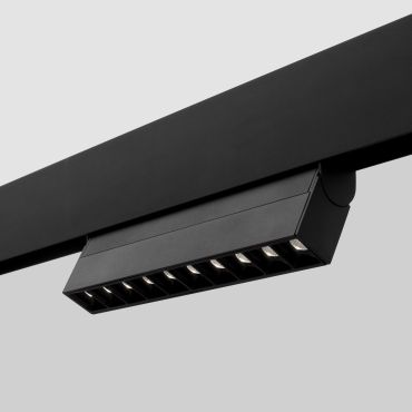 Nova Luce Este - armatuur voor magnetisch profielsysteem - 27,4 x 3,4 x 11,6 cm - 15W LED incl. - zwart - witte lichtkleur
