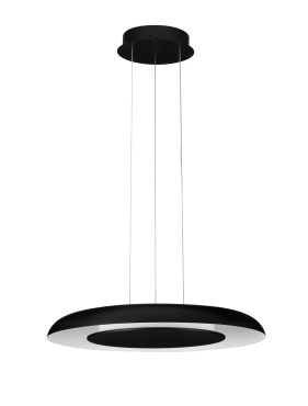Nova Luce Epos - hanglamp - Ø 60 x 145 cm - 38W dimbare LED incl. - zandzwart en wit