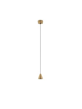 Nova Luce Irmos - hanglamp - Ø 6 x 191 cm - 5W LED incl. - mat goud