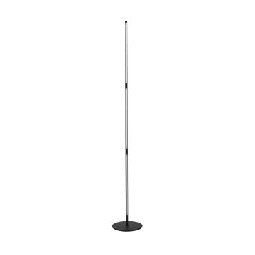 Nova Luce Handy - staanlamp - 171 cm - 25W LED incl. - zand zwart