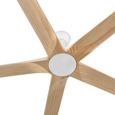 Faro Bigwood 20 XL - plafondventilator - Ø 200 cm - mat wit en den