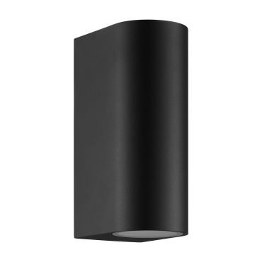 Nordlux Dion Double - buiten wandverlichting - 6,6 x 16,2 cm - IP44 - zwart