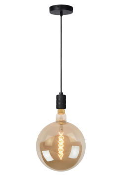 Lucide Jova - Hanglamp - Ø 10 x 4,6 x 140 cm - zwart