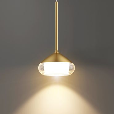 Artdelight Phoenix - hanglamp - Ø 11,6 x 208,2 cm - 7W dimbare led incl. - geborsteld goud