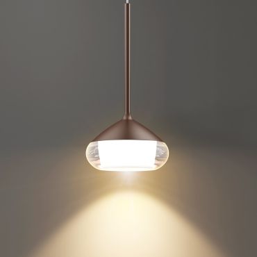 Artdelight Phoenix - hanglamp - Ø 11,6 x 208,2 cm - 7W dimbare led incl. - geborsteld brons