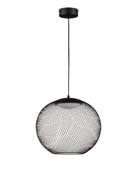 Nova Luce Kinetic - hanglamp - Ø 40 x 154 cm - 19W LED incl. - mat zwart