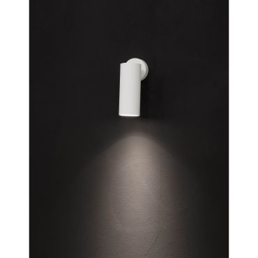 Nova Luce Dexter - opbouwspot - Ø 6,2 x 15 cm - wit