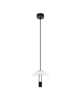 Nova Luce Anafi - hanglamp - Ø 22 x 210 cm - 8W LED incl. - zandzwart