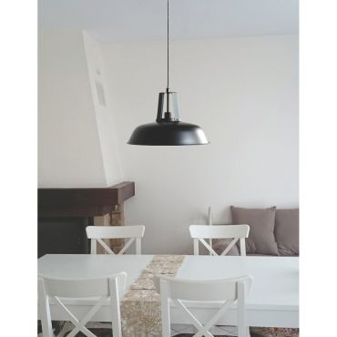 Artdelight Nero - hanglamp - Ø 45 x 175 cm - zwart