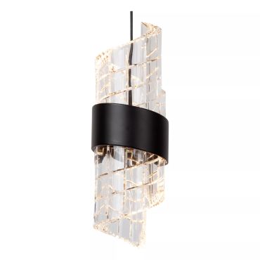 Lucide Kligande - hanglamp - 84 x 8 x 150 cm - 5 x 7,8W dimbare LED incl. - zwart