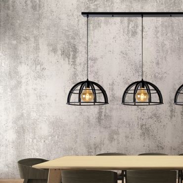 Lucide Dikra - hanglamp - 150 x 40 x 150 cm - zwart