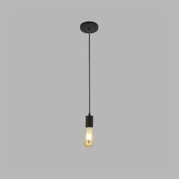 Searchlight Squiggle - hanglamp - 150 cm - mat zwart