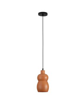 Nova Luce Theros - hanglamp - Ø 15 x 170 cm - terracotta