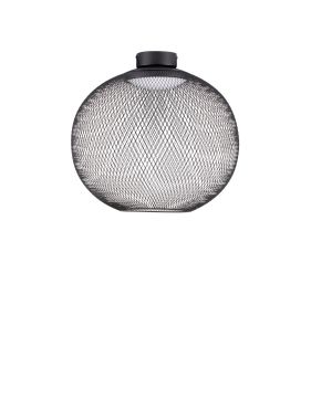 Nova Luce Kinetic - plafondlamp - Ø 50 x 50 cm - 24W LED incl. - mat zwart