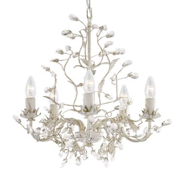 Searchlight Almandite - luster - Ø 50 x 100 cm - crème goud