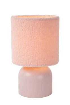 SHOWROOMMODEL - Lucide Woolly - tafellamp - Ø 16 x 28 cm - roze
