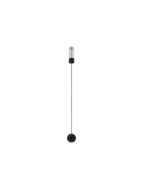 Nova Luce Imagine - hanglamp - Ø 5 x 120 cm - 6W LED incl. - zwart