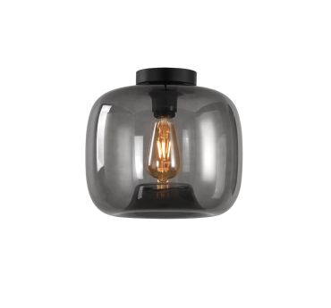 Artdelight Preston - plafondverlichting - Ø 28 x 26 cm - gerookt