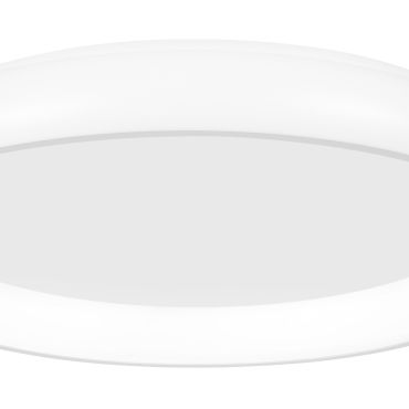Nova Luce Albi - plafondverlichting - Ø 81 x 8,5 cm - 80W dimbare LED incl. - wit