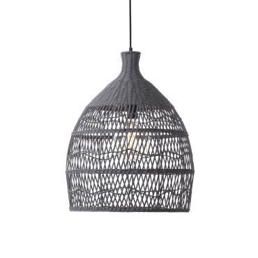 Nova Luce Destin - hanglamp - Ø 42 x 250 cm - grijs