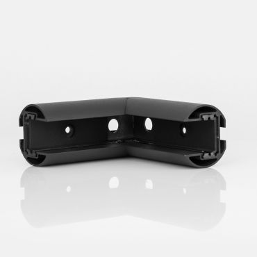 Nova Luce V-Connector - hoekverbinder voor oppervlak of pendel magnetisch profiel - 10,5 x 4,4 x 3,9 cm - zandzwart