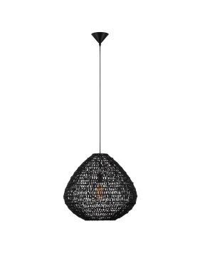 Nova Luce Melody - hanglamp - Ø 50 x 200 cm - zwart
