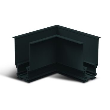 ONE Light magnetisch railsysteem MAXI - horizontaal inbouwhoekprofiel - 11 x 7,5 x 5 cm - zwart