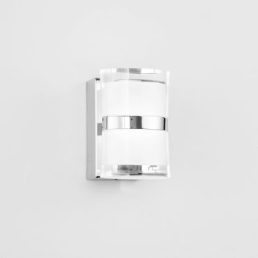 Nova Luce Sabia - spiegellamp - 8,5 x 9,8 x 12,5 cm - 10W LED incl. - IP44 - chroom