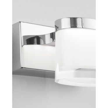 Nova Luce Sabia - spiegellamp - 12 x 9,8 x 7,5 cm - 5W LED incl. - IP44 - chroom