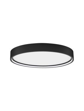Nova Luce Olaf - plafondlamp - Ø 45 x 5 cm - 30W dimbare LED incl. - zandzwart