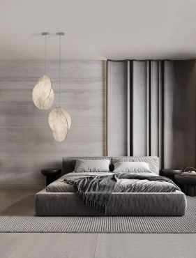 Nova Luce Esperia - hanglamp - Ø 53 x 215 cm - zandwit