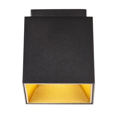 Nordlux Ethan - opbouwspot - 10,5 x 10,5 x 12 cm - zwart