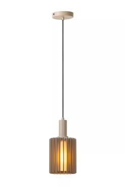 Lucide Lambres - hanglamp - Ø 15 x 164 cm - taupe