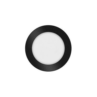ETH Anne Round - plafondlamp - Ø 17 x 2,7 cm - 3 stappen dimbaar - 10W LED incl. - IP44 - zwart
