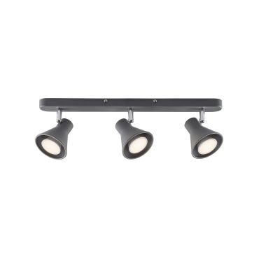 Nordlux Eik 9 - opbouwspot 3L - 45 x 8,6 cm - grijs
