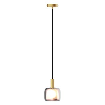 VK Lighting Nala - hanglamp - Ø 14,5 x 169,5 cm - mat messing