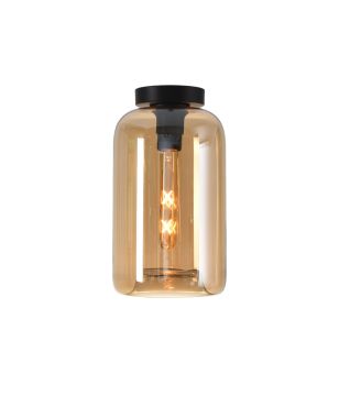 Artdelight Botany - plafondverlichting - Ø 18 x 33 cm - amber