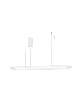 Nova Luce Cuppe - hanglamp - Ø 120 x 200 x 35 cm - 58W dimbare LED incl. - zandwit