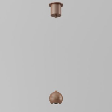 Artdelight Miami - hanglamp - Ø 10 x 218 cm - 10,8W dimbare LED incl. - brons geborsteld