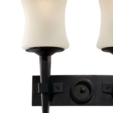 Searchlight Cartwheel - wandverlichting - 31 x 34 cm - mat zwart en wit