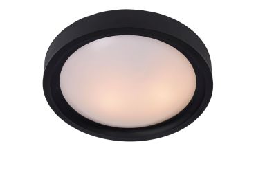 Lucide Lex - plafondverlichting - Ø 33 x 10 cm - zwart
