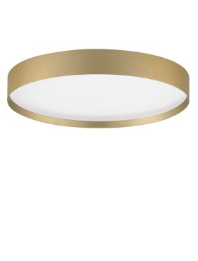 Nova Luce Roi - plafondlamp - Ø 40 x 8,5 cm - 37W dimbare LED incl. - geborsteld goud