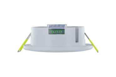 Integral LED - microwave bewegingssensor  - Ø 93 mm, Ø 73 mm inbouwmaat - mat wit