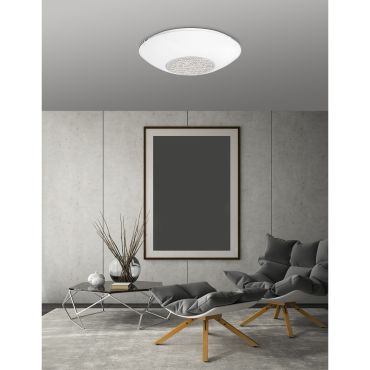 Nova Luce Era - plafondverlichting - Ø 30 x 8 cm - wit